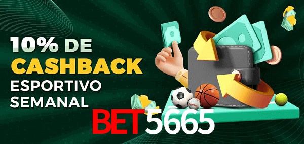 10% de bônus de cashback na Bet5665